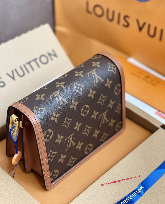 Túi nữ chính hãng LV Louis Vuitton Dauphine MM Monogram M45958 Màu Nâu